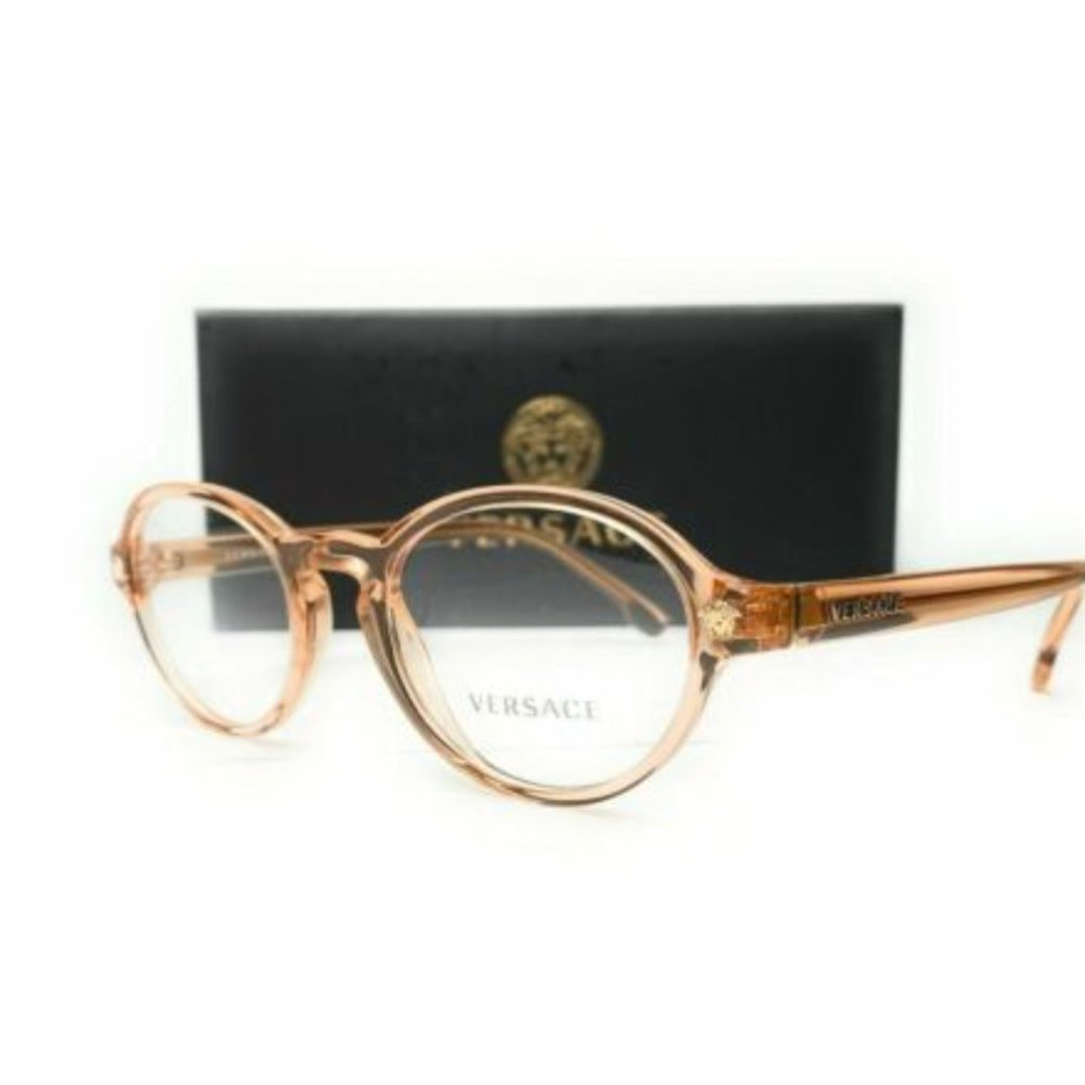 Versace Women's Transparent Brown Eyeglasses!